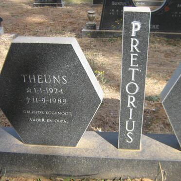 PRETORIUS Theunis 1924-1989