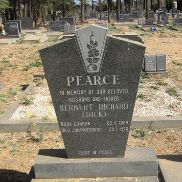 PEARCE Herbert Richard 1899-1976