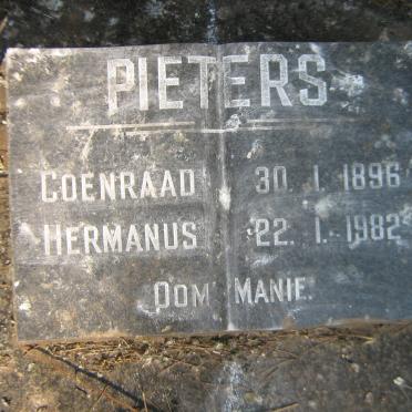 PIETERS Coenraad Hermanus 1896-1982