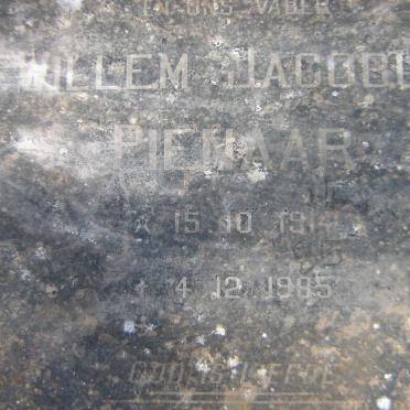 PIENAAR Willem Jacobus 191?-1985
