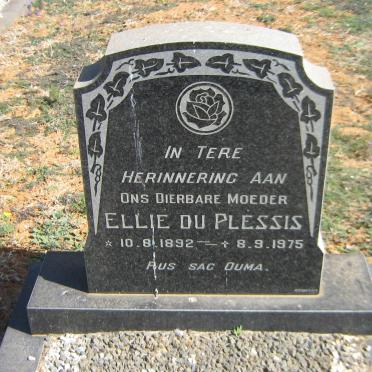 PLESSIS Ellie, du 1892-1975
