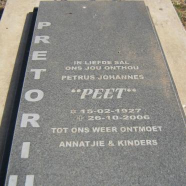 PRETORIUS Petrus Johannes 1927-2006