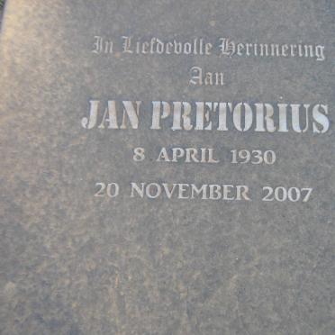 PRETORIUS Jan 1930-2007