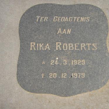 ROBERTS Rika 1929-1979