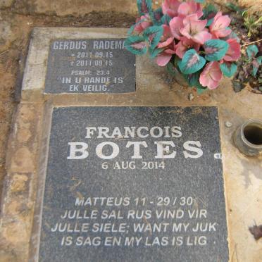 RADEMAN Gerdus 2011-2011 :: BOTES Francois -2014