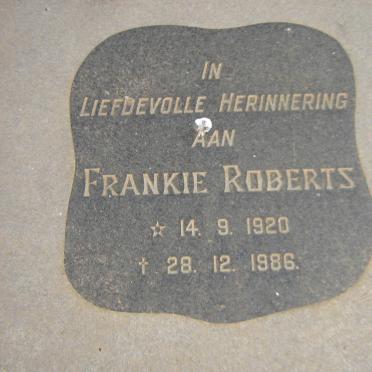 ROBERTS Frankie 1920-1986