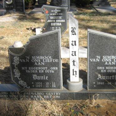 RAATH Danie 1936-1997 &amp; Annetjie 1940-