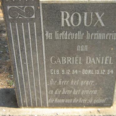 ROUX Gabriel Daniel 1954-1954