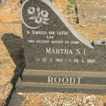 ROODT Martha S.I. 1915-1982