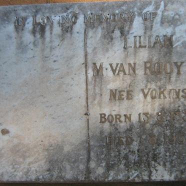 ROOYEN Lilian M., van nee VOKINS 1886-1957