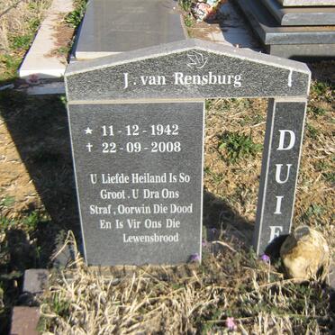 RENSBURG J., van 1942-2008