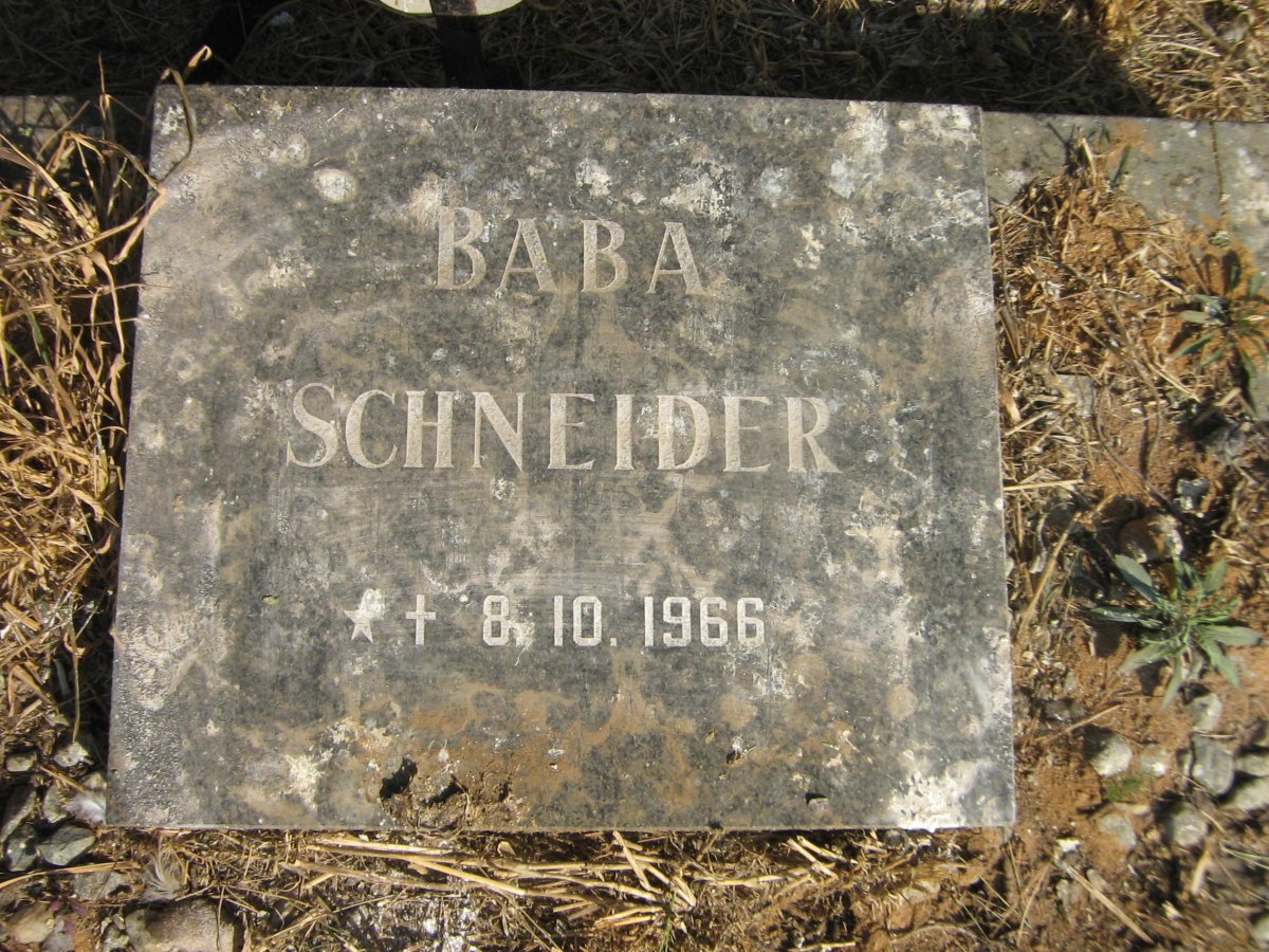 SCHNEIDER Baba 1966-1966