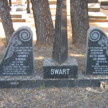 SWART Johannes Hendrick 1903-1981 &amp; Aletta Susara NIENABER 1913-