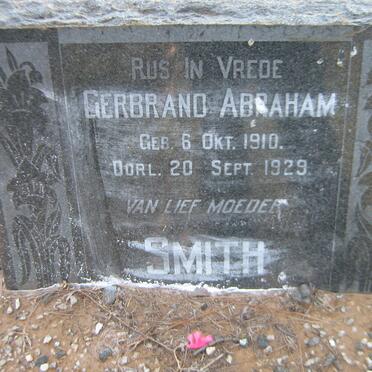 SMITH Gerbrand Abraham 1910-1929