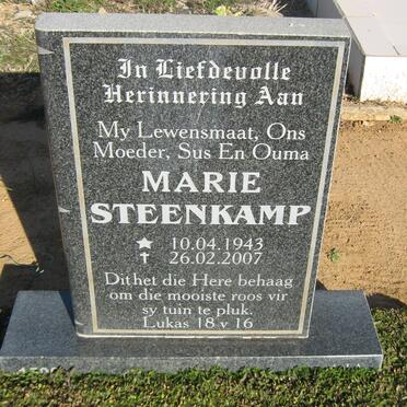 STEENKAMP Marie 1943-2007