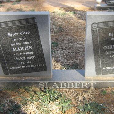 SLABBERT Martin 1946-2000 &amp; Cornelia M.S. MILLER 1926-
