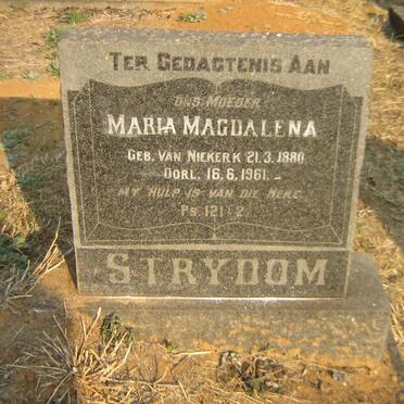 STRYDOM Maria Magdalena nee VAN NIEKERK 1880-1961