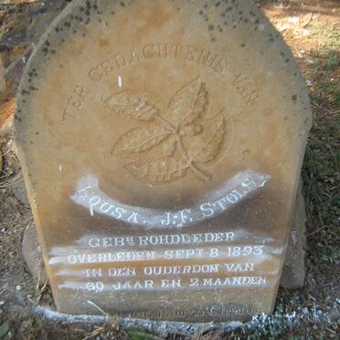 STOLS Lousa J.E. nee ROHDLEDER -1893