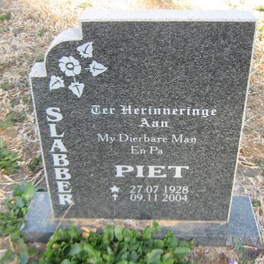 SLABBER Piet 1928-2004