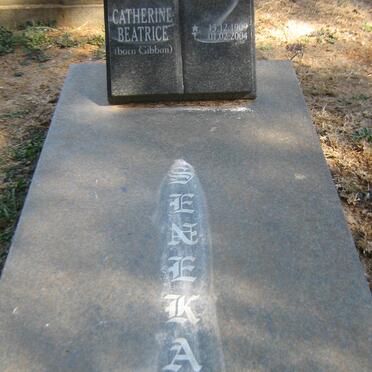 SENEKAL Catherine Beatrice nee GIBBON 1909-2004