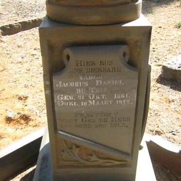 TOIT Jacobus Daniel, du 1861-1942 &amp; Christina Aletta Gertruida DE WET 1864-1926
