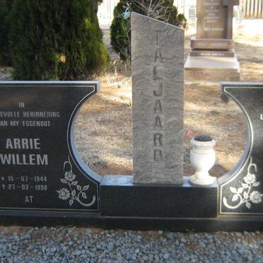 TALJAARD Arrie Willem 1944-1998 en Anne Gertrude 1946-