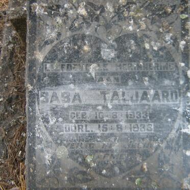 TALJAARD Baba 1933-1933