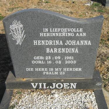 VILJOEN Hendrina Johanna Barendina 1961-2003