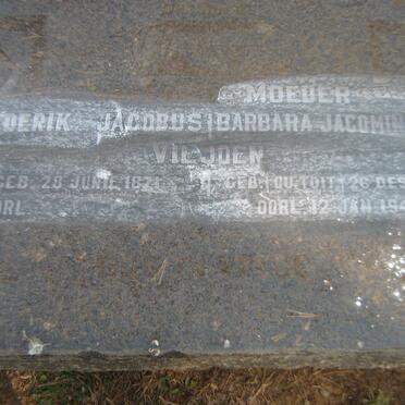 VILJOEN Frederik Jacobus 1871- &amp;  Barbara Jacomina M. DU TOIT 187?-1949