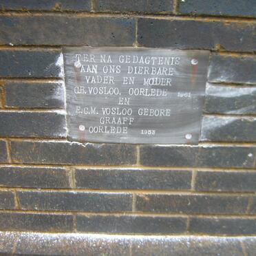 VOSLOO C.B. -1961 &amp; E.C.M. GRAAFF -1953