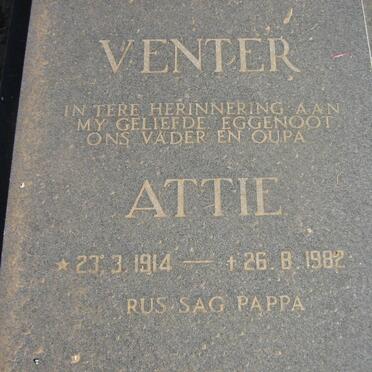 VENTER Attie 1914-1982