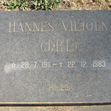 VILJOEN J.P.L. 1911-1983
