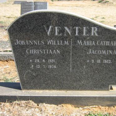 VENTER Johannes Willem Christiaan 1921-1976 &amp; Maria Catharina Jacomina 1923-