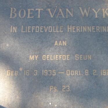 WYK Boet, van 1935-1987
