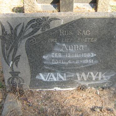 WYK Anna, van 1883-1951