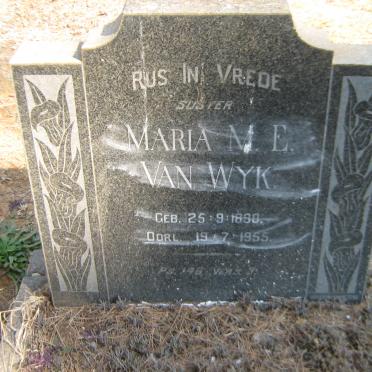 WYK Maria M. E., van 1890-1955