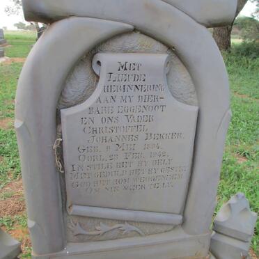 BEKKER Christoffel Johannes 1894-1942