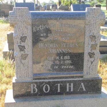 BOTHA Hendrik Petrus Johannes 1915-1961