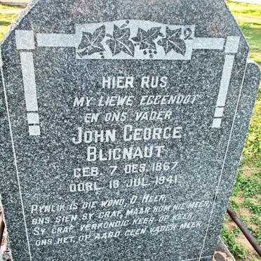 BLIGNAUT John George 1867-1941
