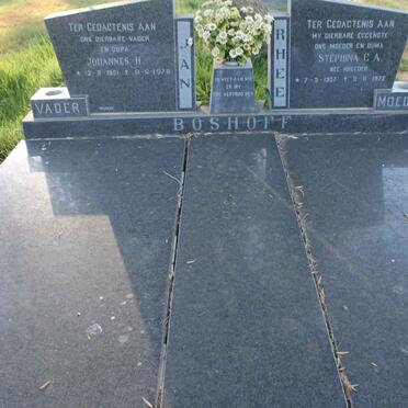 BOSHOFF Johannes H. 1901-1978 &amp; Stephina C.A. RHEEDER 1907-1972