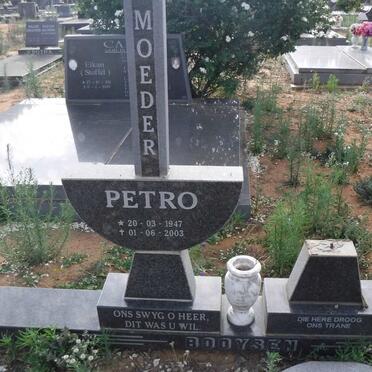 BOOYSEN Petro 1947-2003