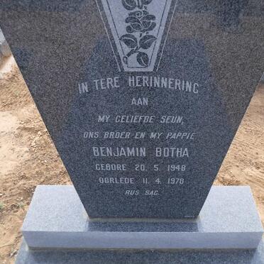 BOTHA Benjamin 1948-1978
