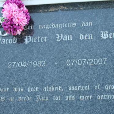 BERG Jacob Pieter, van den 1983-2007