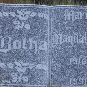 BOTHA Maria Magdalena 1916-1991