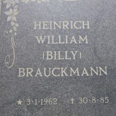 BRAUCKMANN Heinrich William 1962-1985