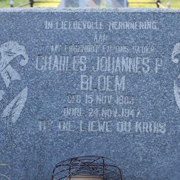 BLOEM Charles Johannes P. 1883-1947