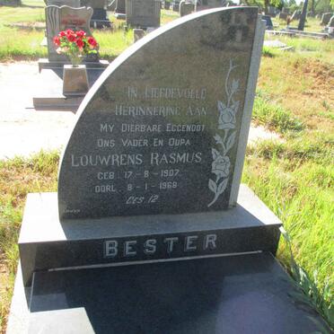 BESTER Louwrens Rasmus 1907-1968 &amp; Susanna Maria LE ROUX 1906-1985