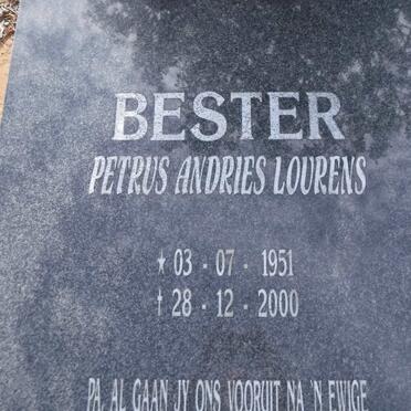 BESTER Petrus Andries Lourens 1951-2000
