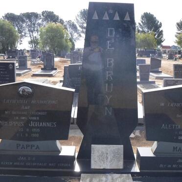 BRUYN Philippus Johannes, de 1935-1980 &amp; Aletta Catharina 1941-2013
