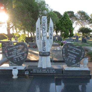 CORNELISSEN Jacobus Abraham Jurgens 1929-1991 &amp; Francina Jacoba 1929-2002